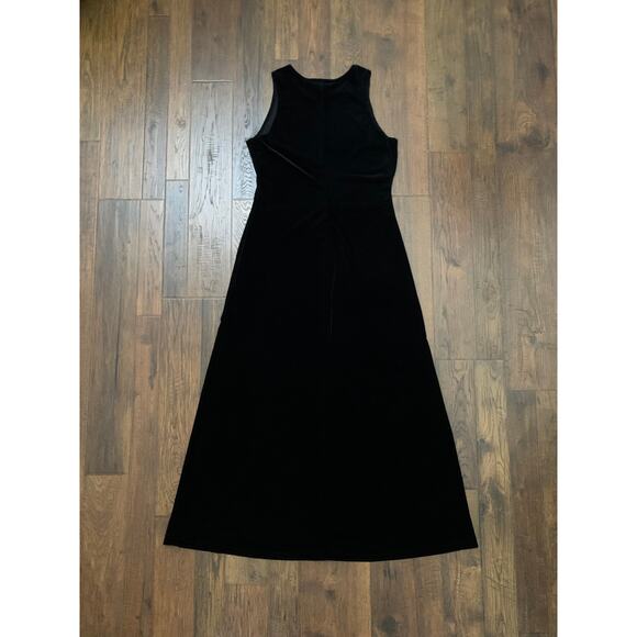 Vintage 1990s Vampy Black Shift Dress & Duster Cardigan Set Made In USA Medium - Picture 3 of 7